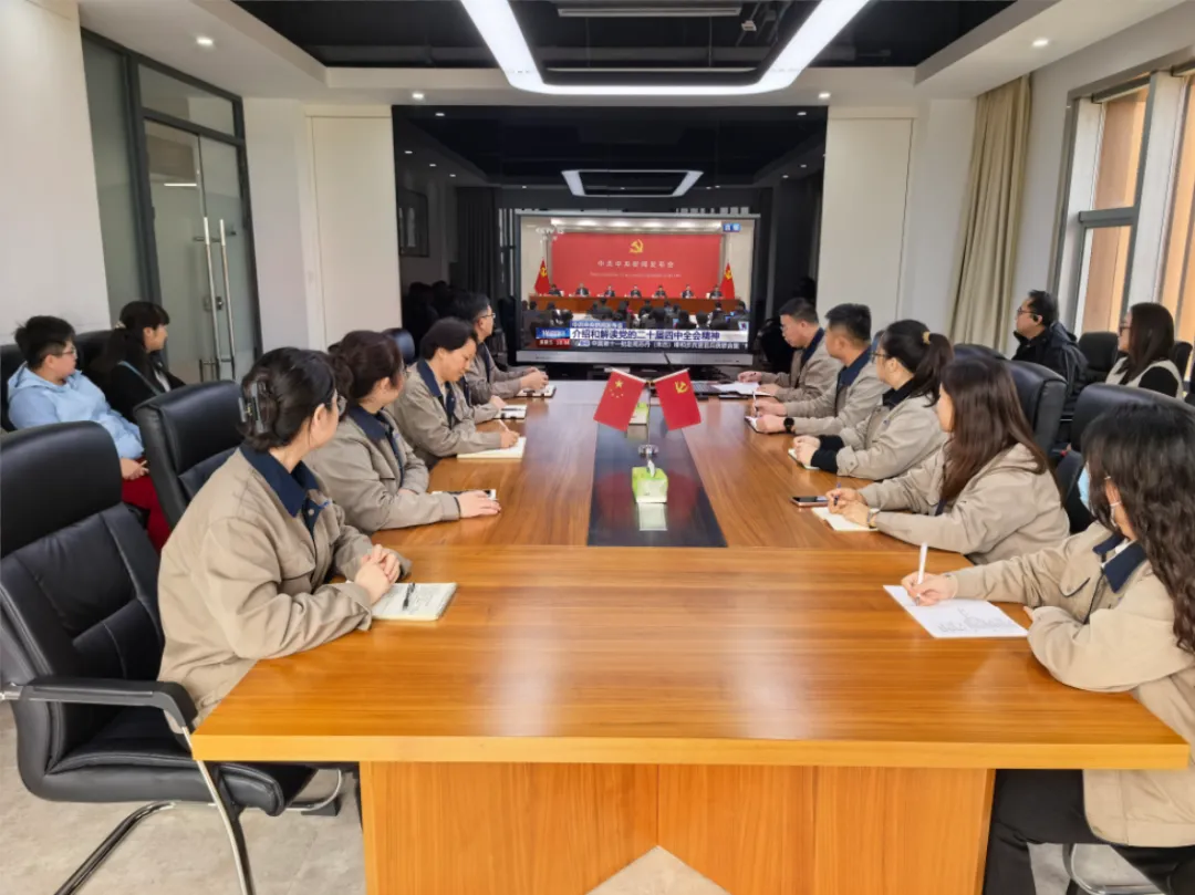公司全体党员深入学习党的二十届四中全会精神